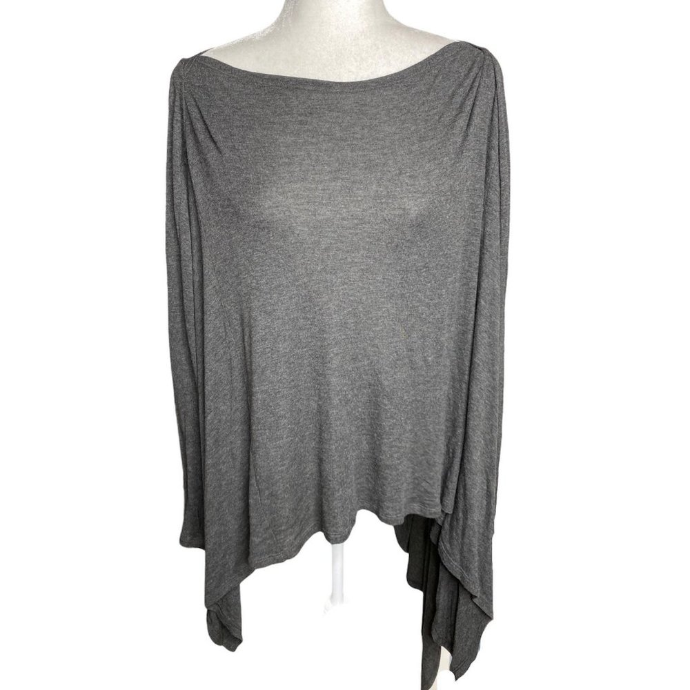 4/$25 Cabi  Multi Topper Asymmetrical Gray Tunic